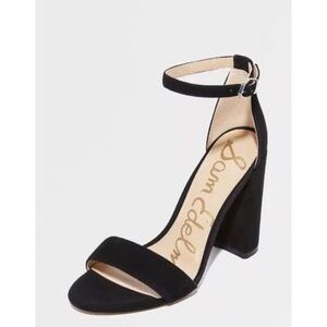 Sam Edelman Black suede high Heels sz 8